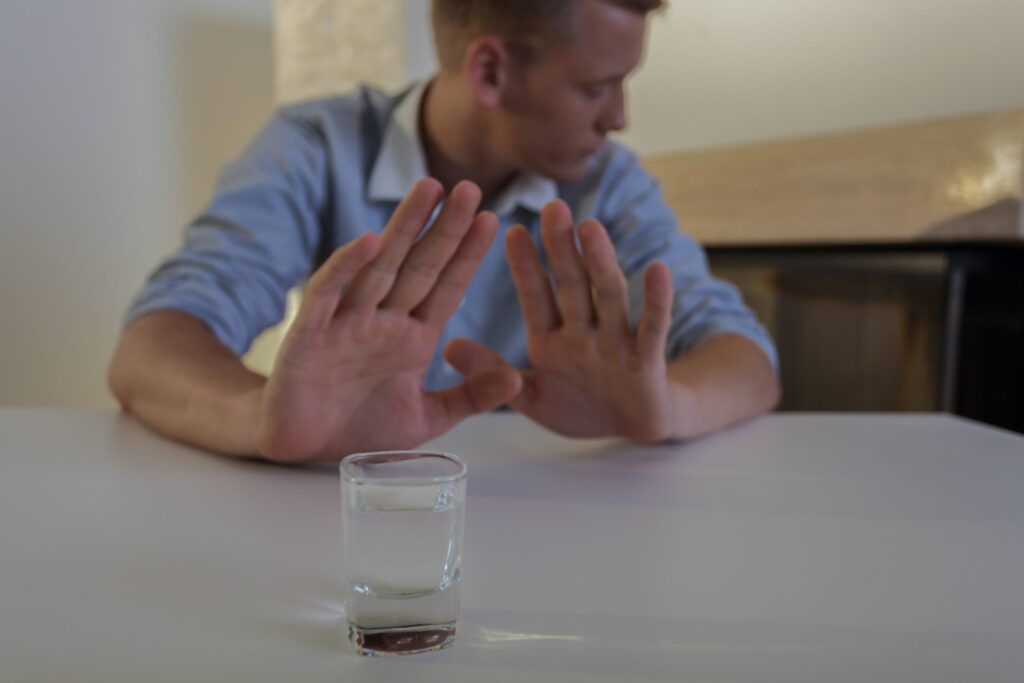 Man Refuses Drinking Vodka